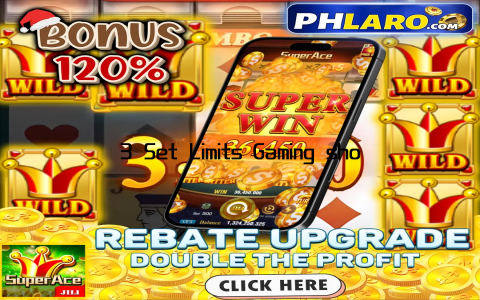 3 Set Limits Gaming should be fun, not stressful
